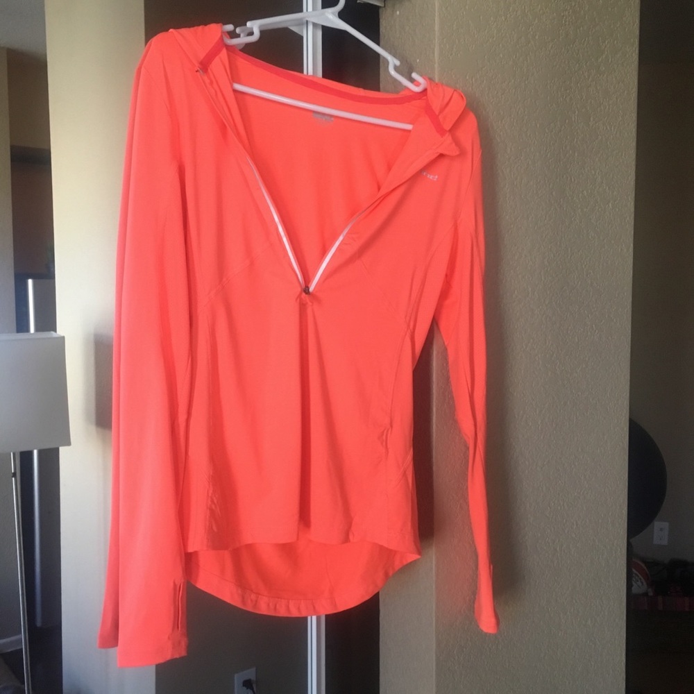 Sexy half zip workout hoodie